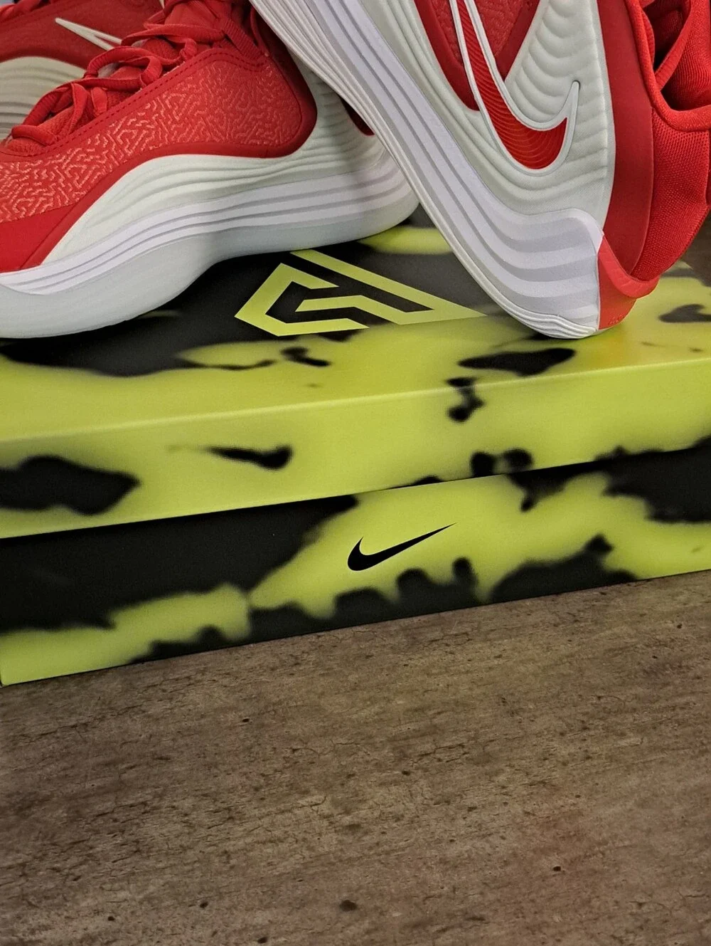Nike Kids Red High-Top Sneakers